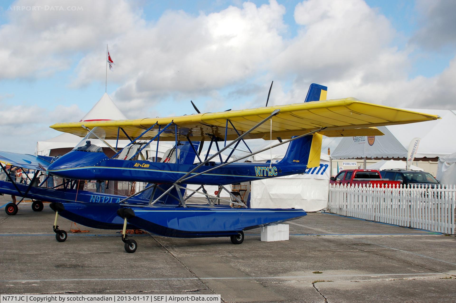 N771JC, Lockwood Aircam C/N AC152, Lockwood Aircraft/James Read and Cathy Read, Air Cam, N771JC, at the US Sport Aviation Expo, Sebring Regional Airport, Sebring, FL
