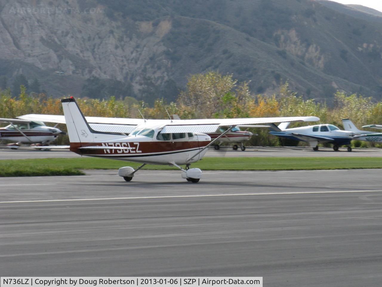 N736LZ, 1977 Cessna R172K Hawk XP C/N R1722624, 1977 Cessna R172K HAWK XP, Continental IO-360-K 195 Hp, another landing roll Rwy 22