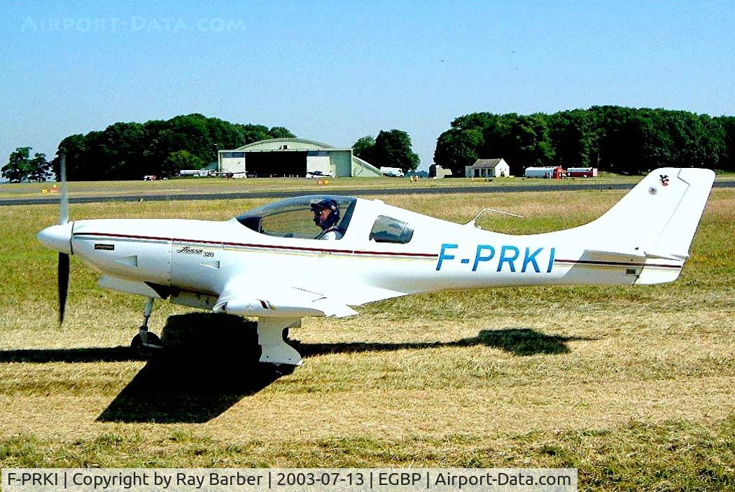 F-PRKI, 1998 Lancair 320 C/N 552, Neico Lancair 320 [552] Kemble~G 13/07/2003. Seen here in earlier scheme.