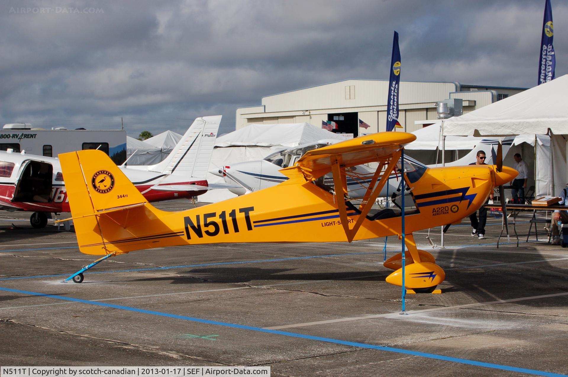 N511T, 2011 Aeropro CZ A220 C/N 34411, 2011 Aerotrek A220, N511T, at the US Sport Aviation Expo, Sebring Regional Airport, Sebring, FL
