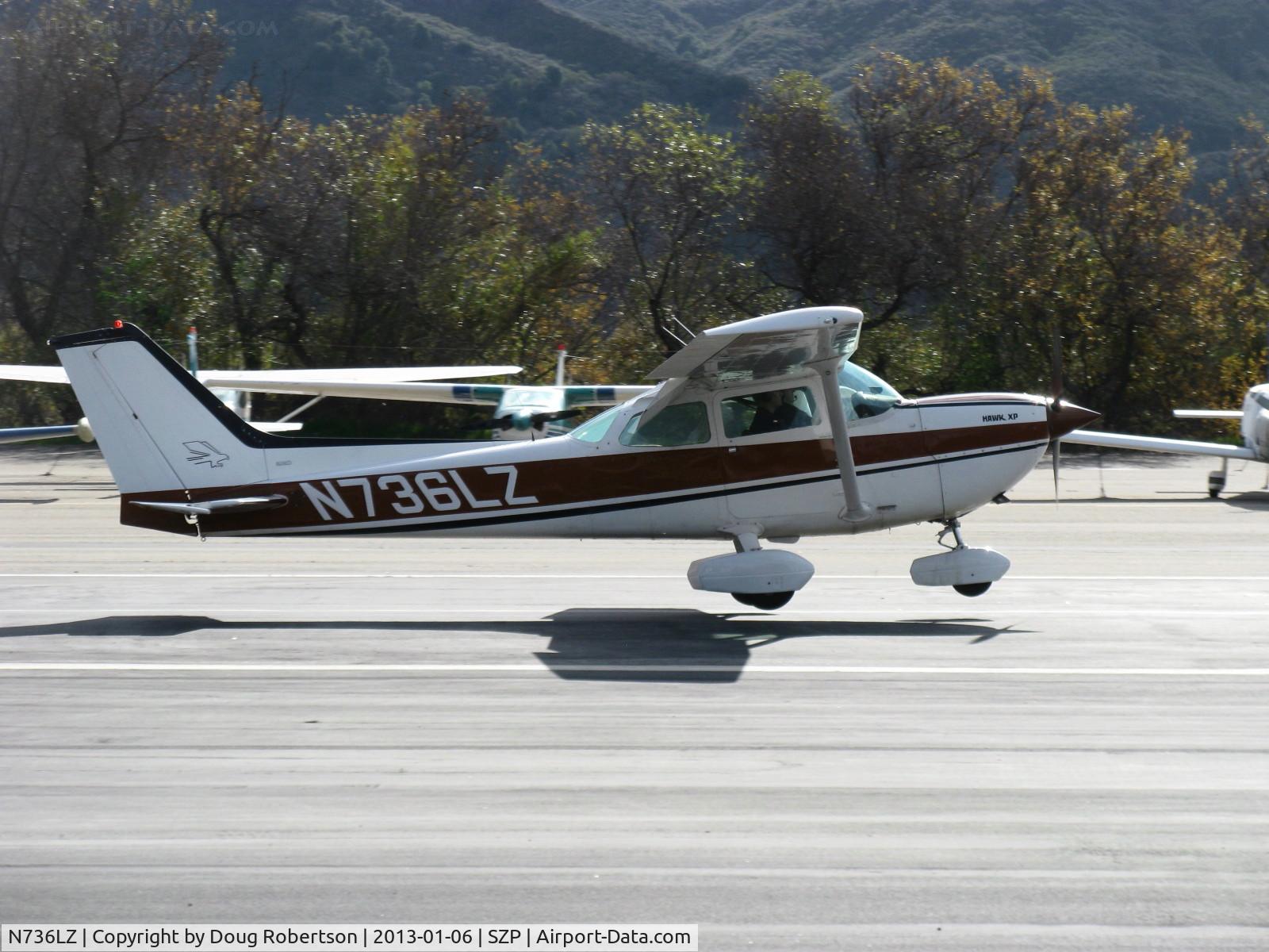 N736LZ, 1977 Cessna R172K Hawk XP C/N R1722624, 1977 Cessna R172K HAWK XP, Continental IO-360-K 195 Hp, fuel-injected, CS prop, cowl flaps, arrival landing Rwy 22