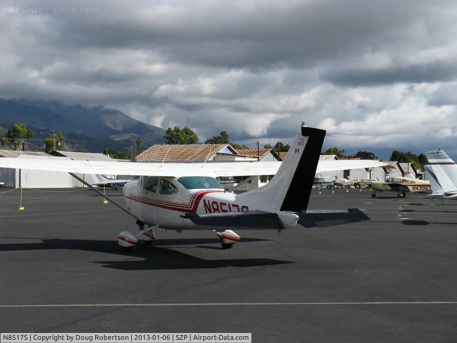 N8517S, 1965 Cessna 182H Skylane C/N 18256617, 1965 Cessna 182H SKYLANE, Continental O-470 230 Hp, taxi after landing