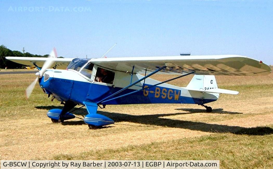 G-BSCW, 1941 Taylorcraft BC-65 C/N 1798, Taylorcraft BC-65 [1798] Kemble~G 13/07/2003