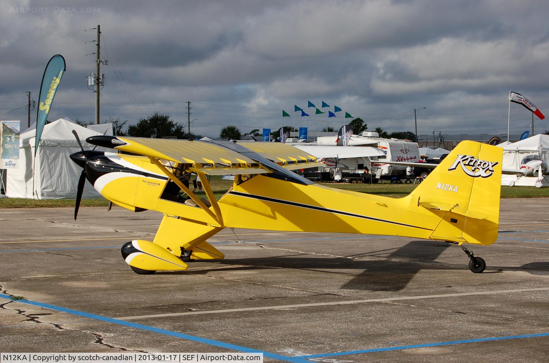 N12KA, 2010 Kitfox Aircraft Super Sport C/N KA0706003, John McBean Kitfox Super Sport, N12KA, at the US Sport Aviation Expo, Sebring Regional Airport, Sebring, FL