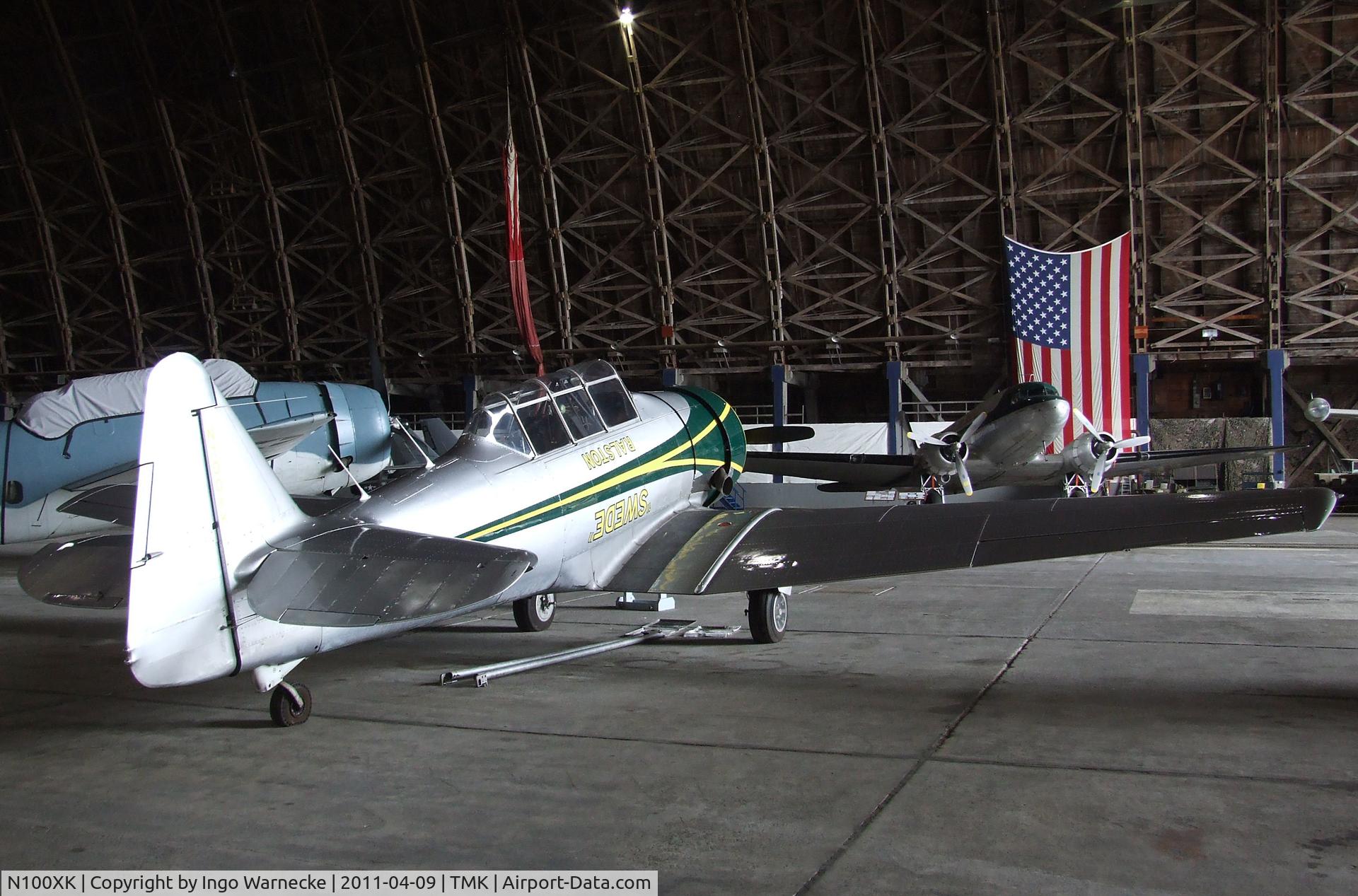 N100XK, 1949 North American T-6G Texan C/N 168-430, North American AT-6G Texan at the Tillamook Air Museum, Tillamook OR