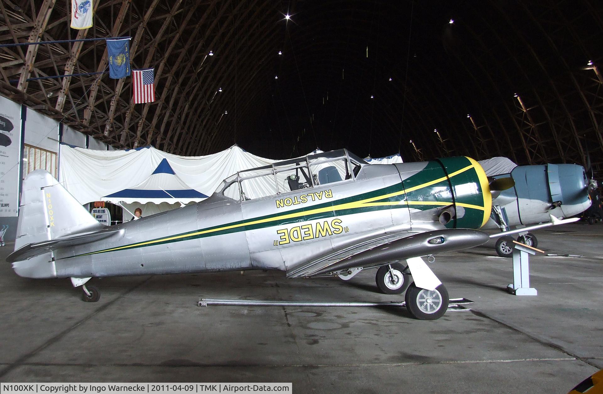 N100XK, 1949 North American T-6G Texan C/N 168-430, North American AT-6G Texan at the Tillamook Air Museum, Tillamook OR