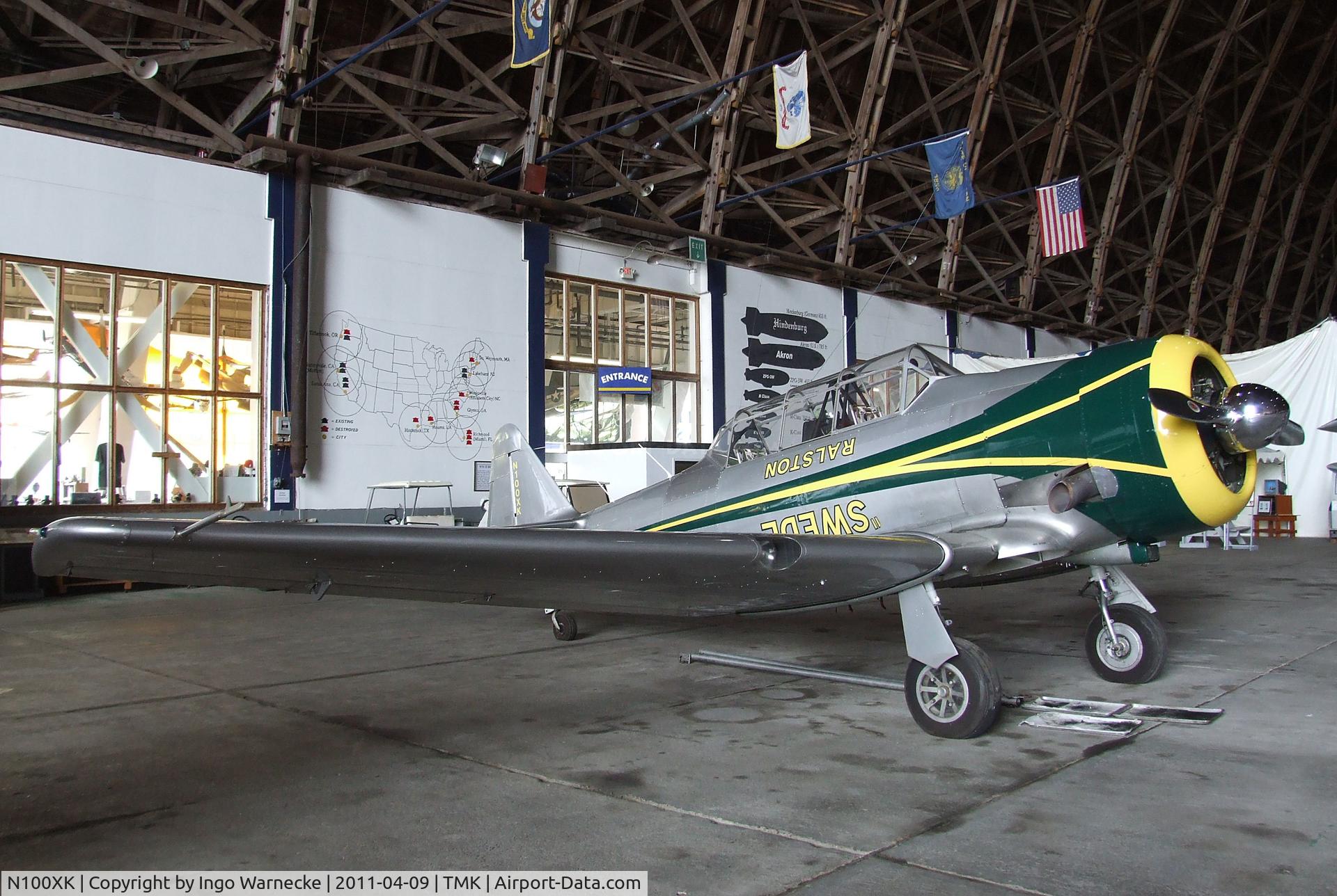 N100XK, 1949 North American T-6G Texan C/N 168-430, North American AT-6G Texan at the Tillamook Air Museum, Tillamook OR