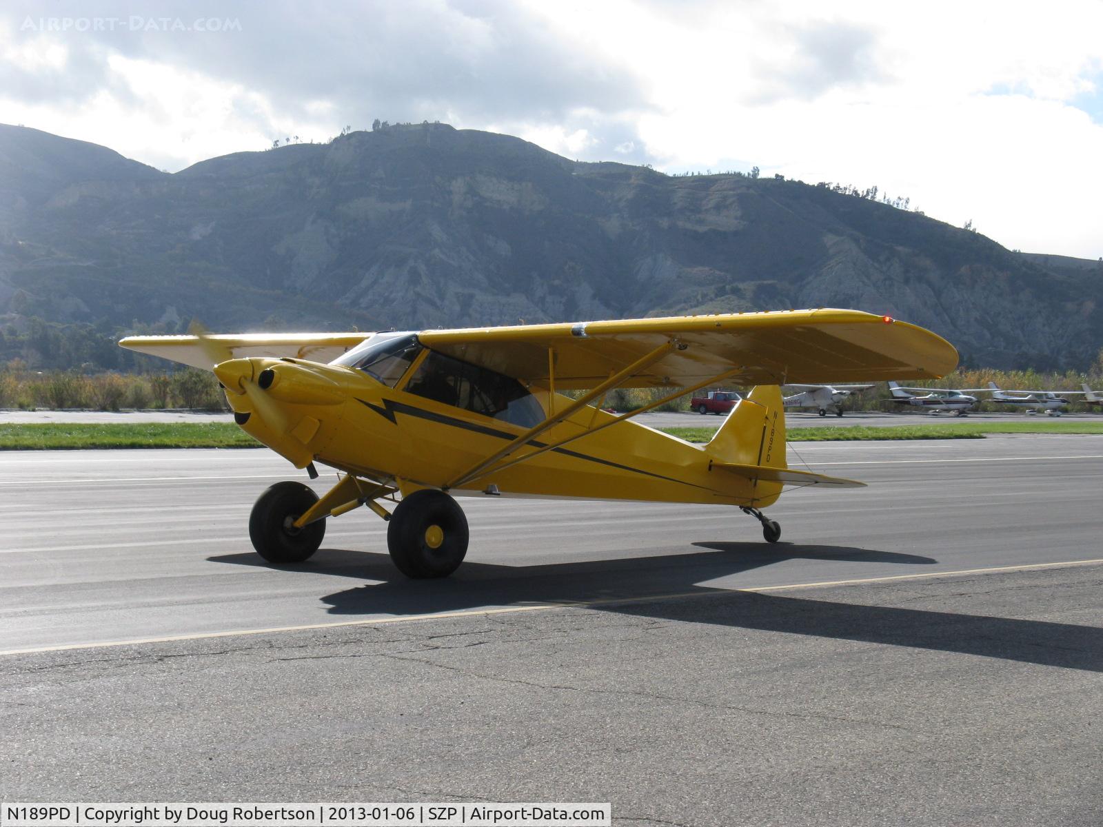 N189PD, Cub Crafters CC11-160 Carbon Cub SS C/N CC11-00189, 2011 Cubcrafters CC11-160 CARBON CUB, Lycoming O-360-based CC340 with O-320 cylinders rated at 180 Hp for 5 minutes, 80 Hp cruise, wing Micro vortex generators, LSA, taxi