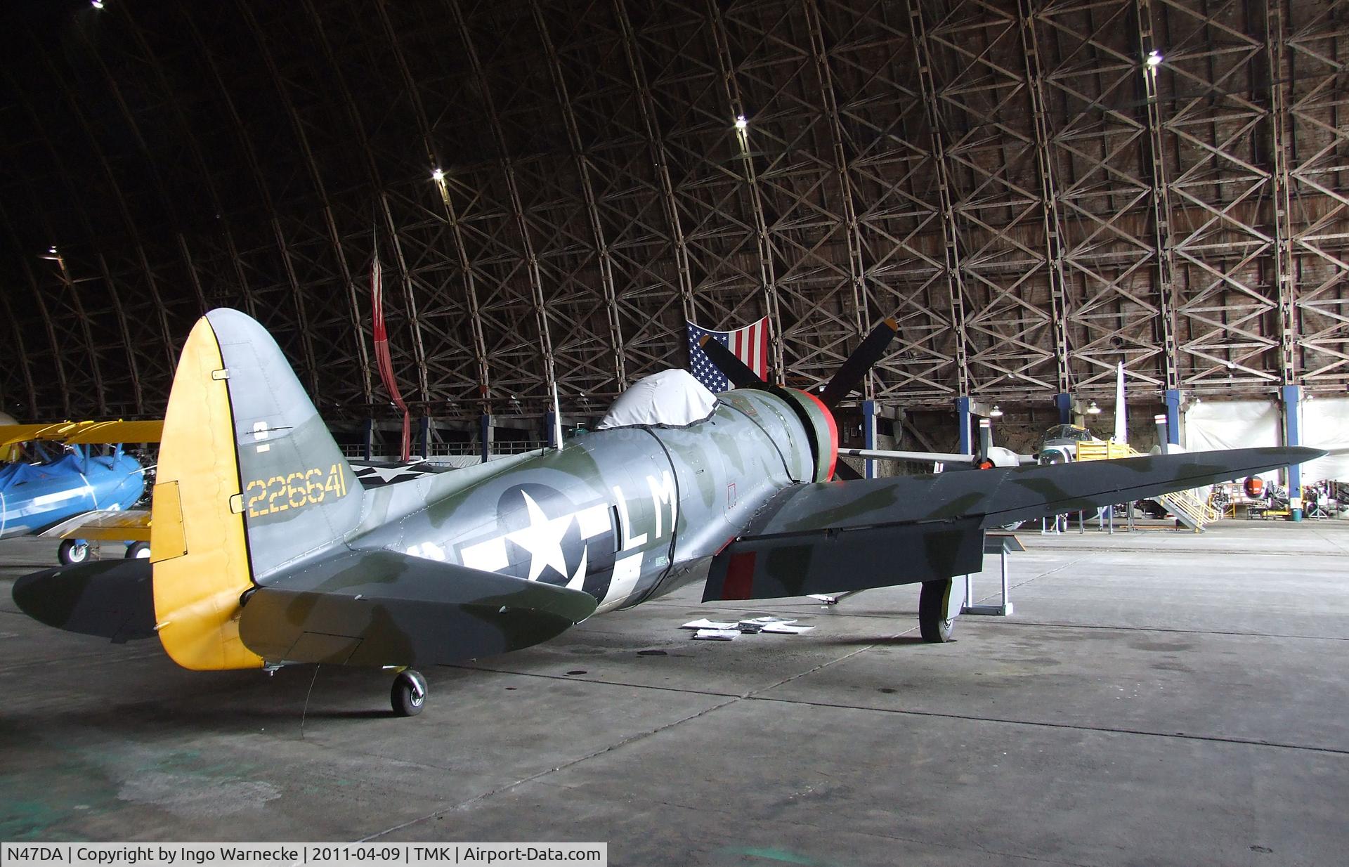 N47DA, 1944 Republic P-47D Thunderbolt C/N 399-55616, Republic P-47D Thunderbolt at the Tillamook Air Museum, Tillamook OR