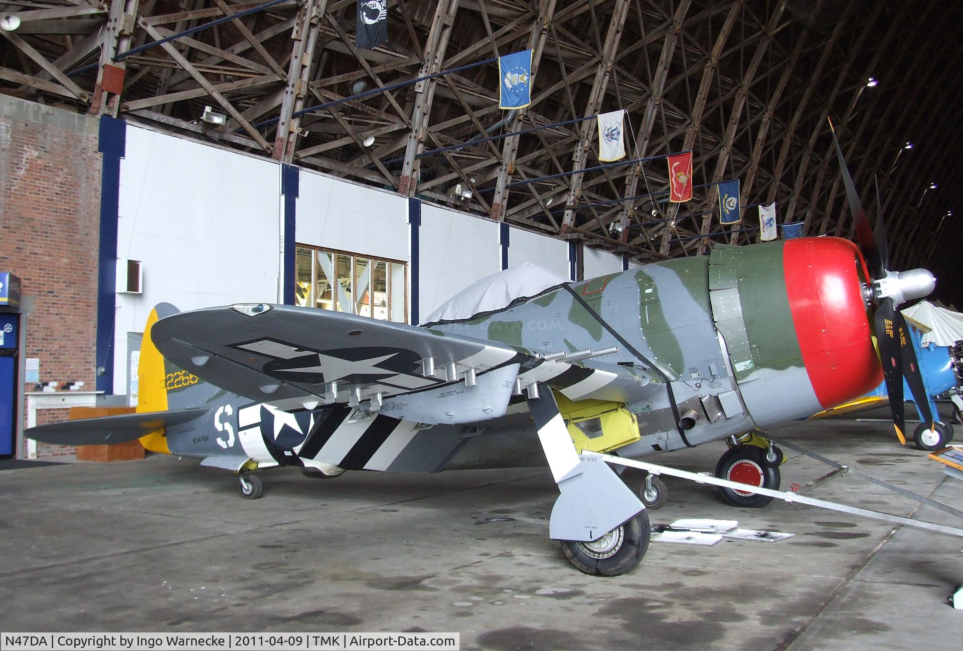 N47DA, 1944 Republic P-47D Thunderbolt C/N 399-55616, Republic P-47D Thunderbolt at the Tillamook Air Museum, Tillamook OR