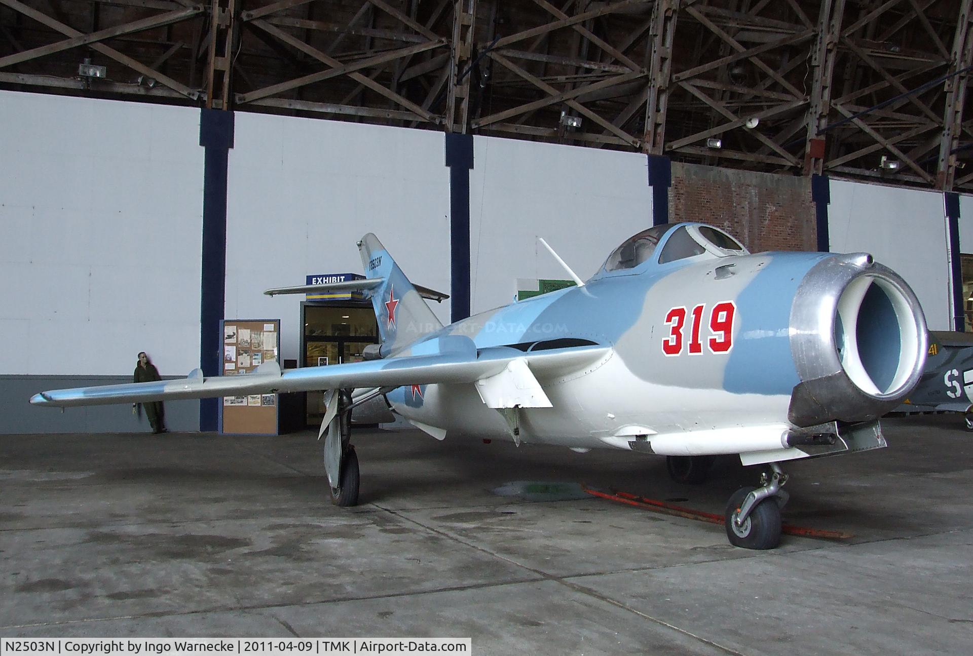 N2503N, 1961 PZL-Mielec Lim-5M (MiG-17) C/N 1F0319, WSK LIM-6 (Mikoyan i Gurevich MiG-17) FRESCO at the Tillamook Air Museum, Tillamook OR
