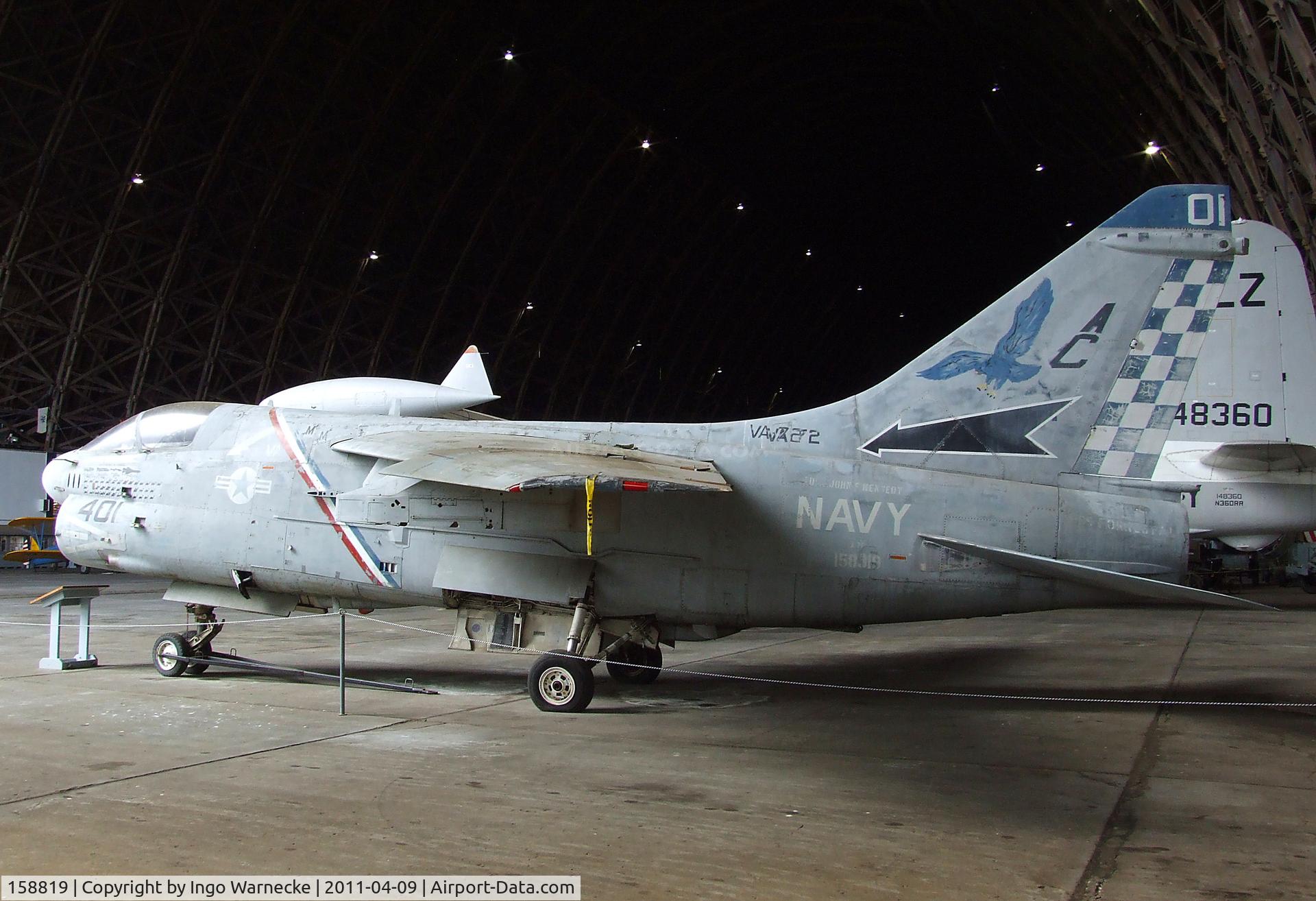 158819, LTV A-7E Corsair II C/N E-308, LTV A-7E Corsair II at the Tillamook Air Museum, Tillamook OR