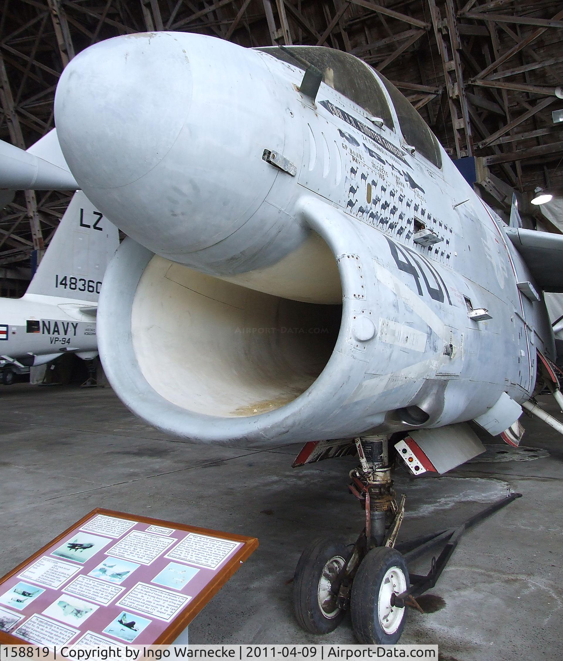 158819, LTV A-7E Corsair II C/N E-308, LTV A-7E Corsair II at the Tillamook Air Museum, Tillamook OR
