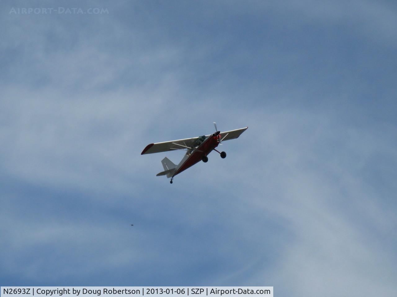 N2693Z, 1978 Bellanca 8GCBC C/N 268-78, 1978 Bellanca 8GCBC SCOUT, Lycoming O&VO-360 180 Hp, newly recovered and refinished by Rowena's Flying Fabric Company at SZP, very fast steep takeoff climb Rwy 22