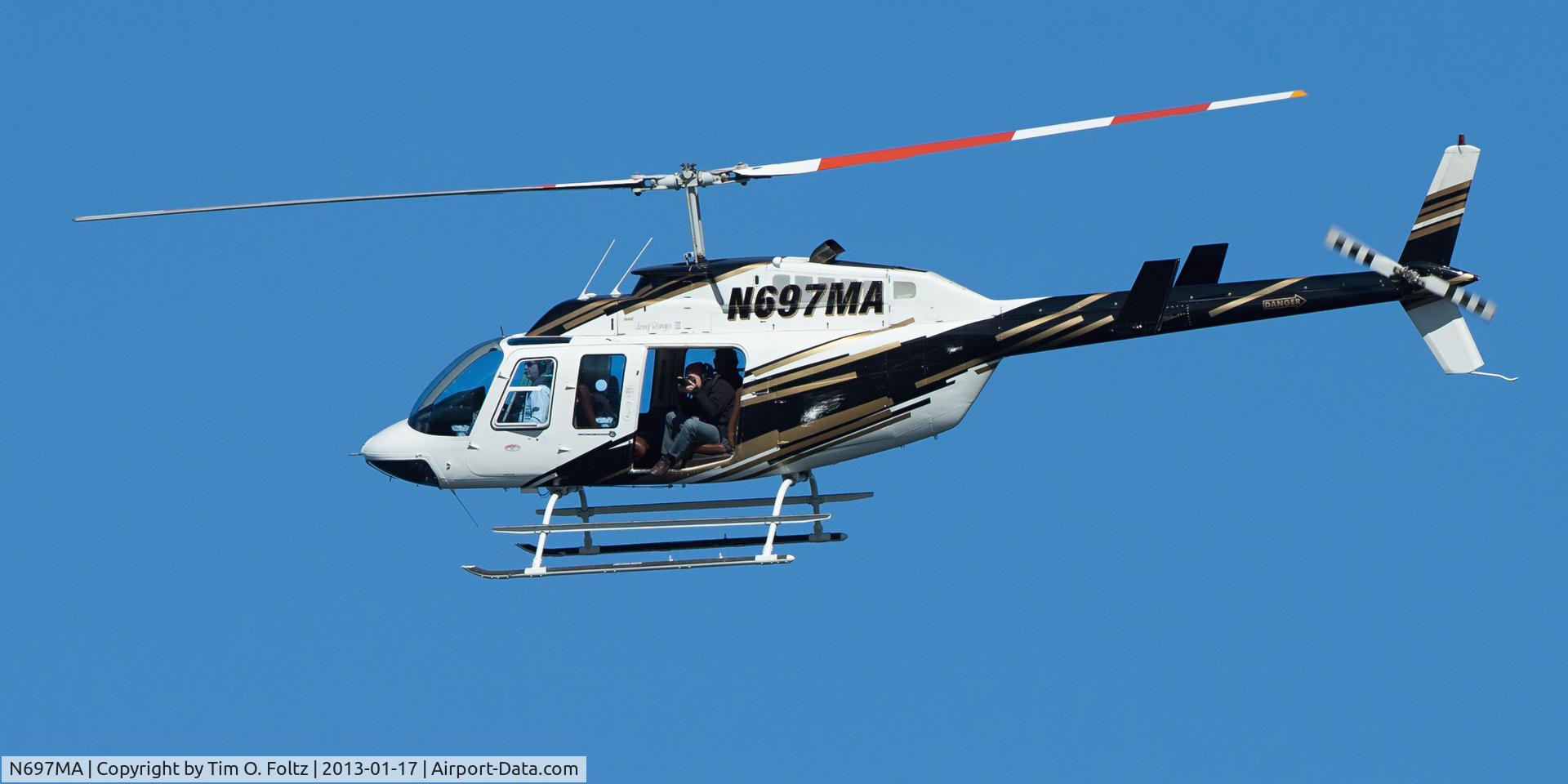 N697MA, 1985 Bell 206L-3 LongRanger III C/N 51132, Taken at La Jolla Cove, CA