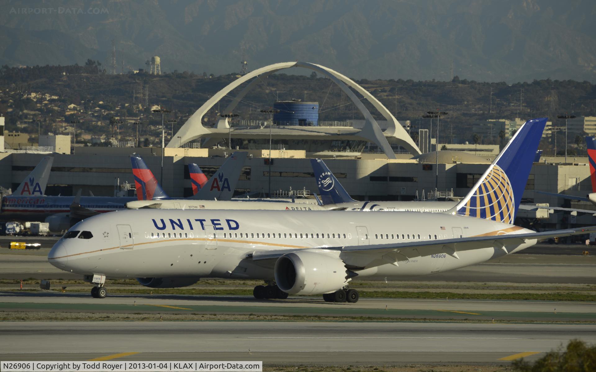 N26906, 2012 Boeing 787-8 Dreamliner C/N 34829, Arriving at LAX
