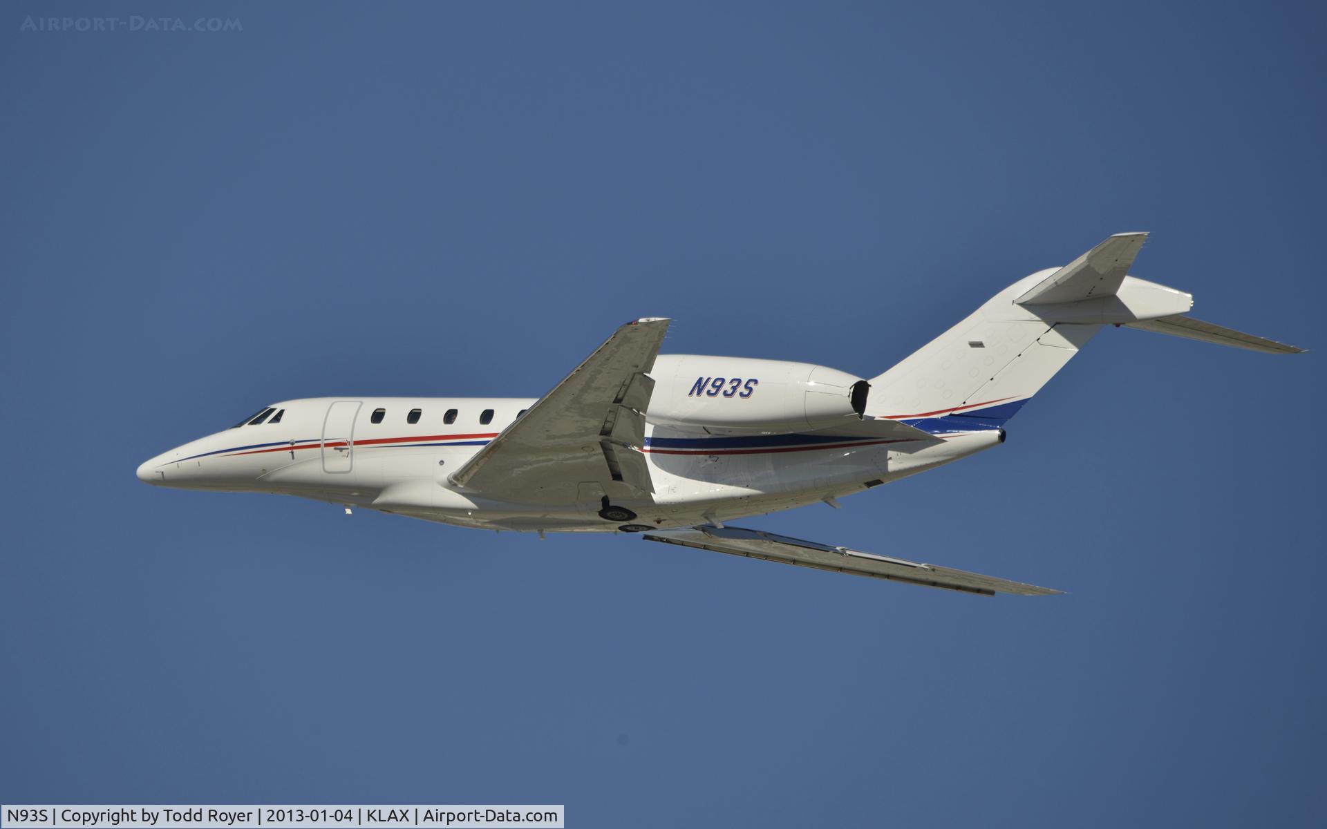 N93S, 2002 Cessna 750 Citation X Citation X C/N 750-0189, Departing LAX