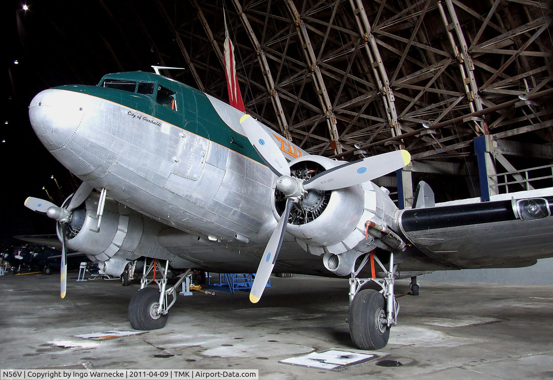 N56V, Douglas DC-3 C/N 33153, Douglas C-47B (DC-3) at the Tillamook Air Museum, Tillamook OR