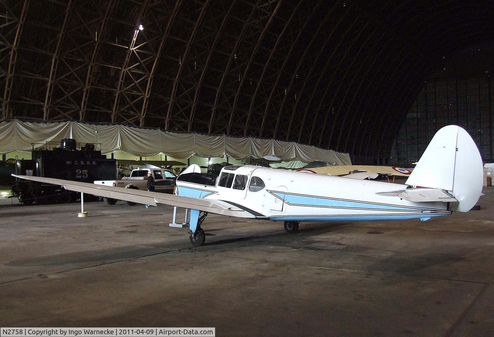 N2758, Nord 1101 Noralpha C/N 175, Nord N.1101 Noralpha at the Tillamook Air Museum, Tillamook OR