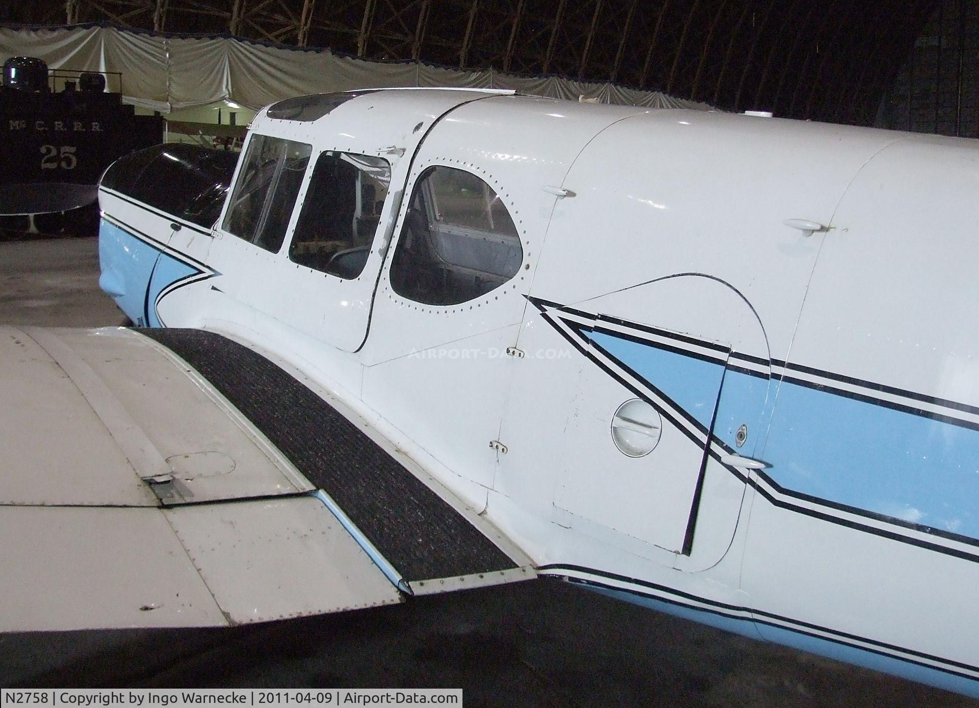 N2758, Nord 1101 Noralpha C/N 175, Nord N.1101 Noralpha at the Tillamook Air Museum, Tillamook OR