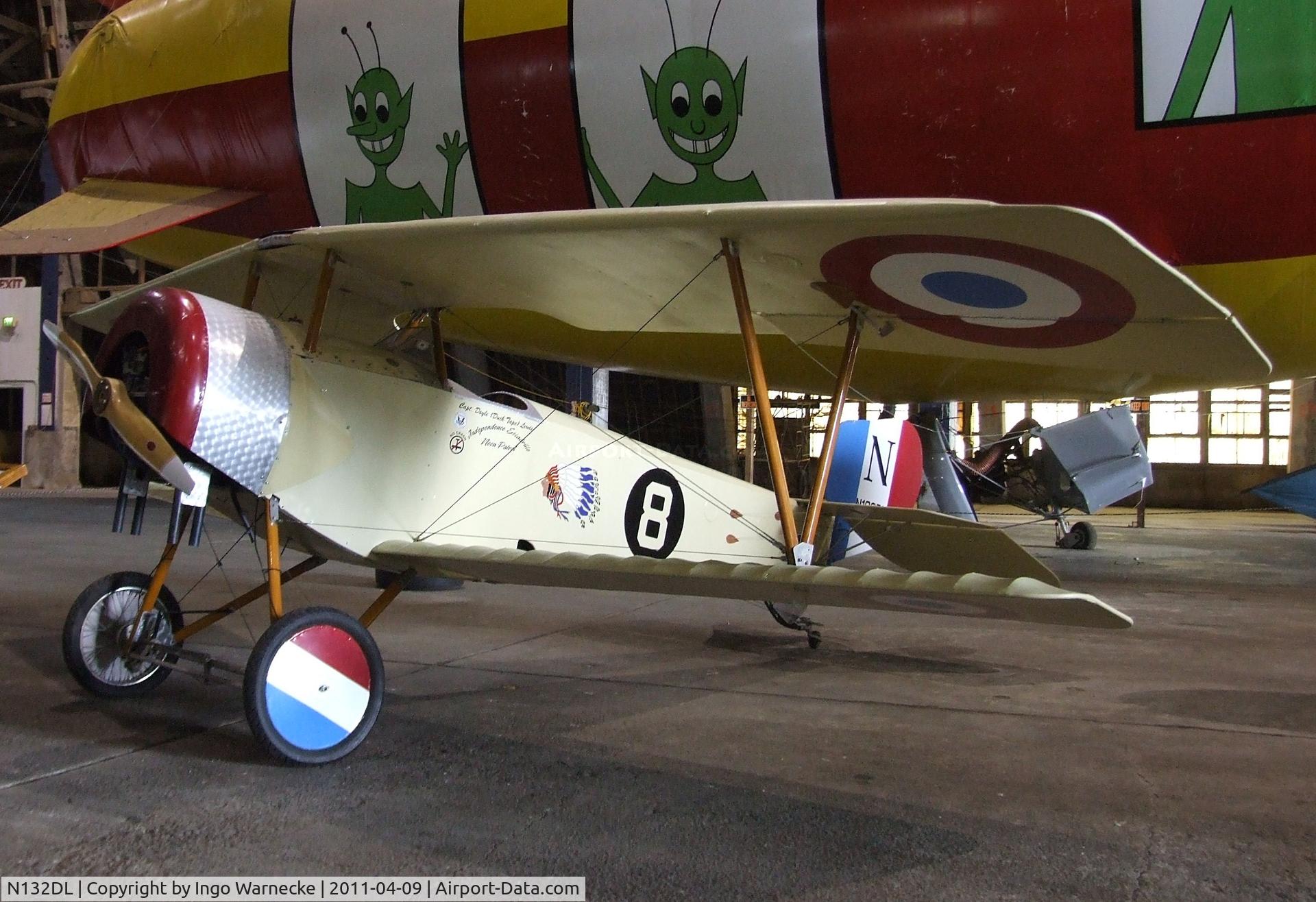 N132DL, 2002 Nieuport II Replica C/N 008, Lewis Doyle L. Nieuport 11 replica at the Tillamook Air Museum, Tillamook OR