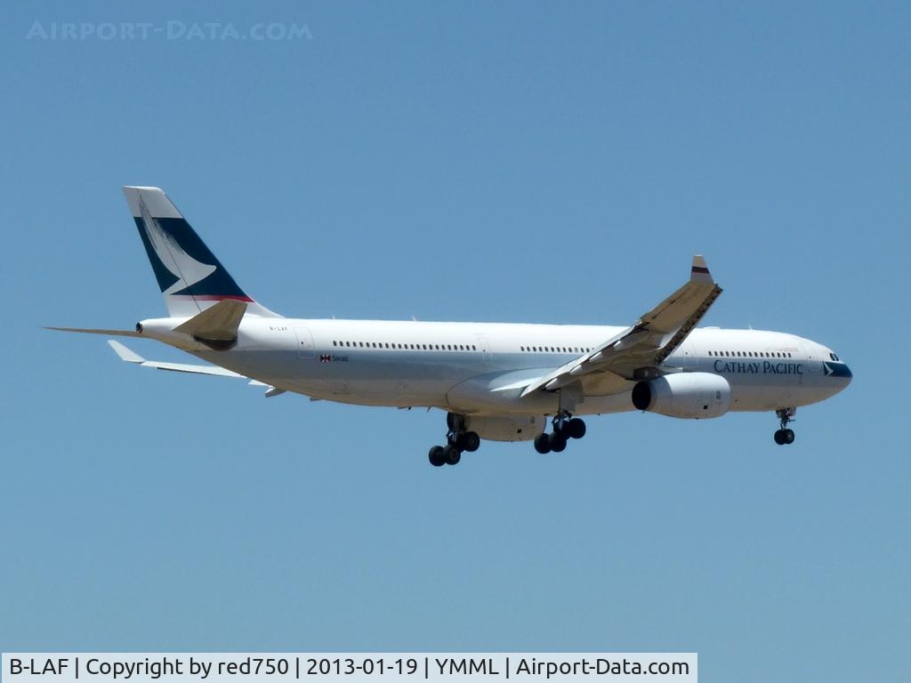 B-LAF, 2007 Airbus A330-342X C/N 855, B-LAF approaching Rwy 16, YMML