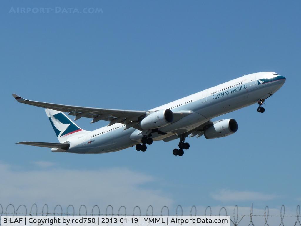 B-LAF, 2007 Airbus A330-342X C/N 855, B-LAF departing Rwy 16, YMML