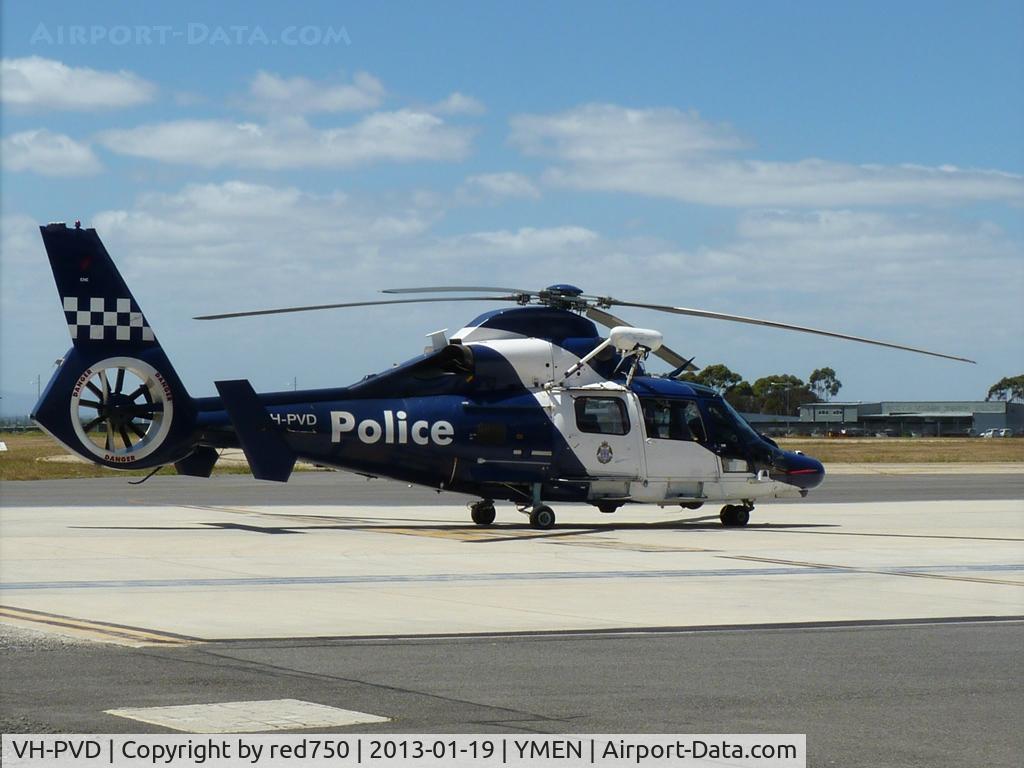 VH-PVD, 2009 Eurocopter AS-365N-3 Dauphin 2 C/N 6846, Police helicopter VH-PVD at the Essendon Base