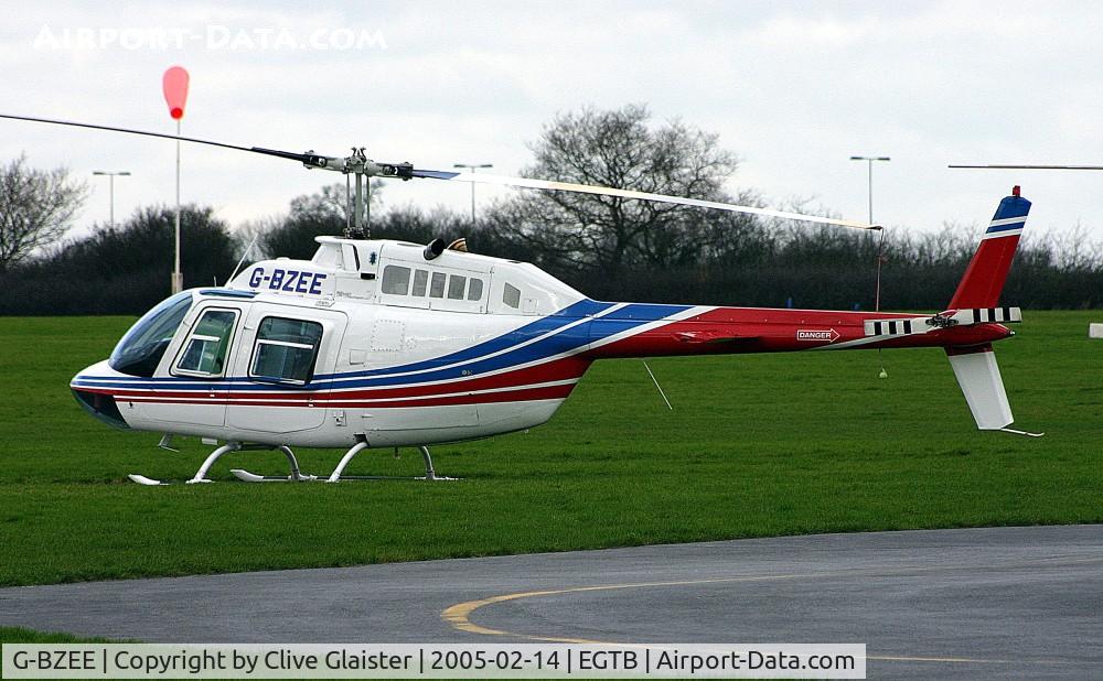 G-BZEE, 1978 Agusta AB-206B JetRanger II C/N 8554, Ex: G-OJCB > G-BZEE - Originally owned to, J.C.Bamford Excavators Ltd in April 1978 as G-OJCB and currently with, Yateley Helicopters Ltd since November 2000 as G-BZEE.