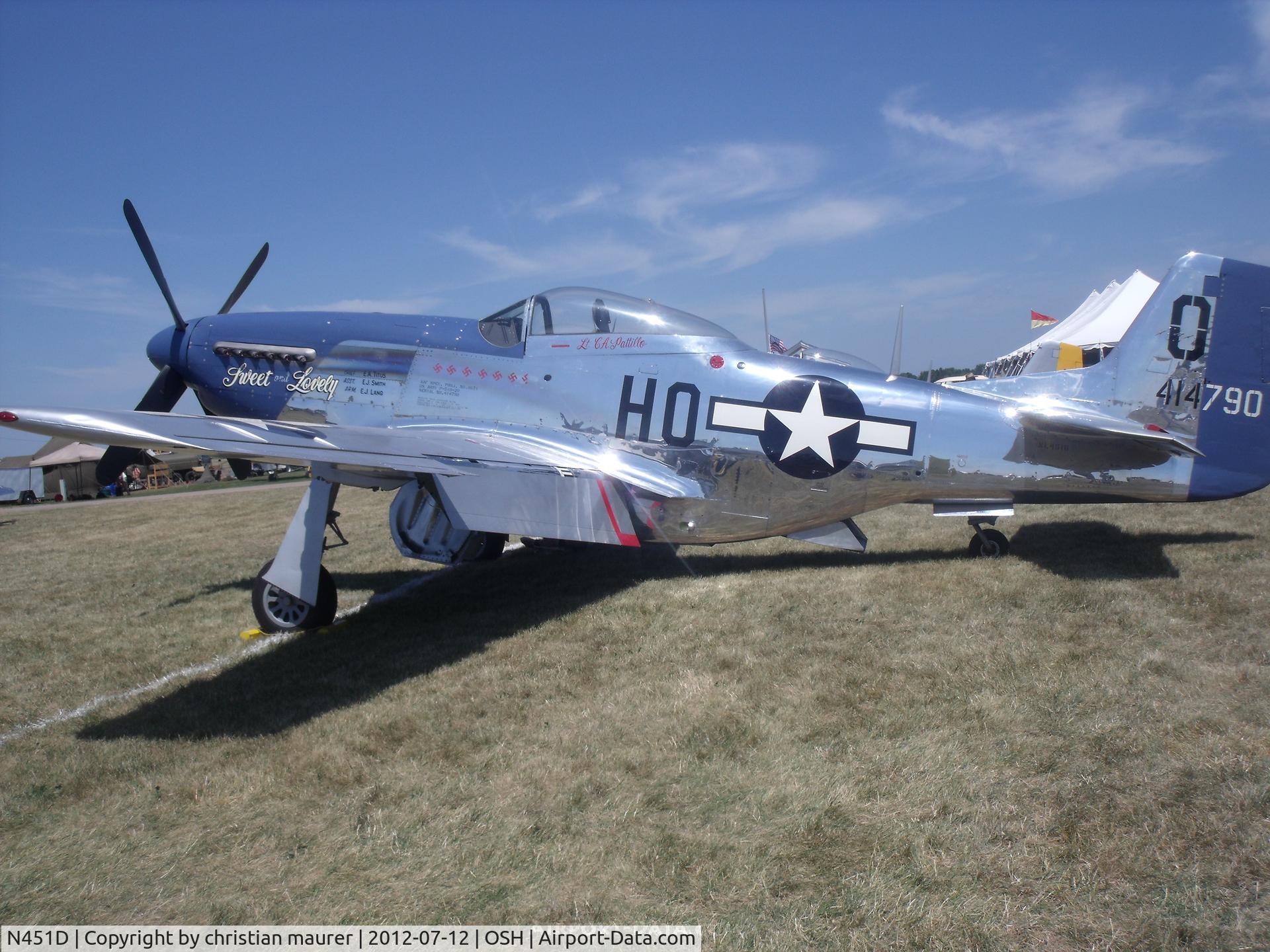 N451D, 1944 North American P-51D Mustang C/N 44-73279BB, P-51 mustang