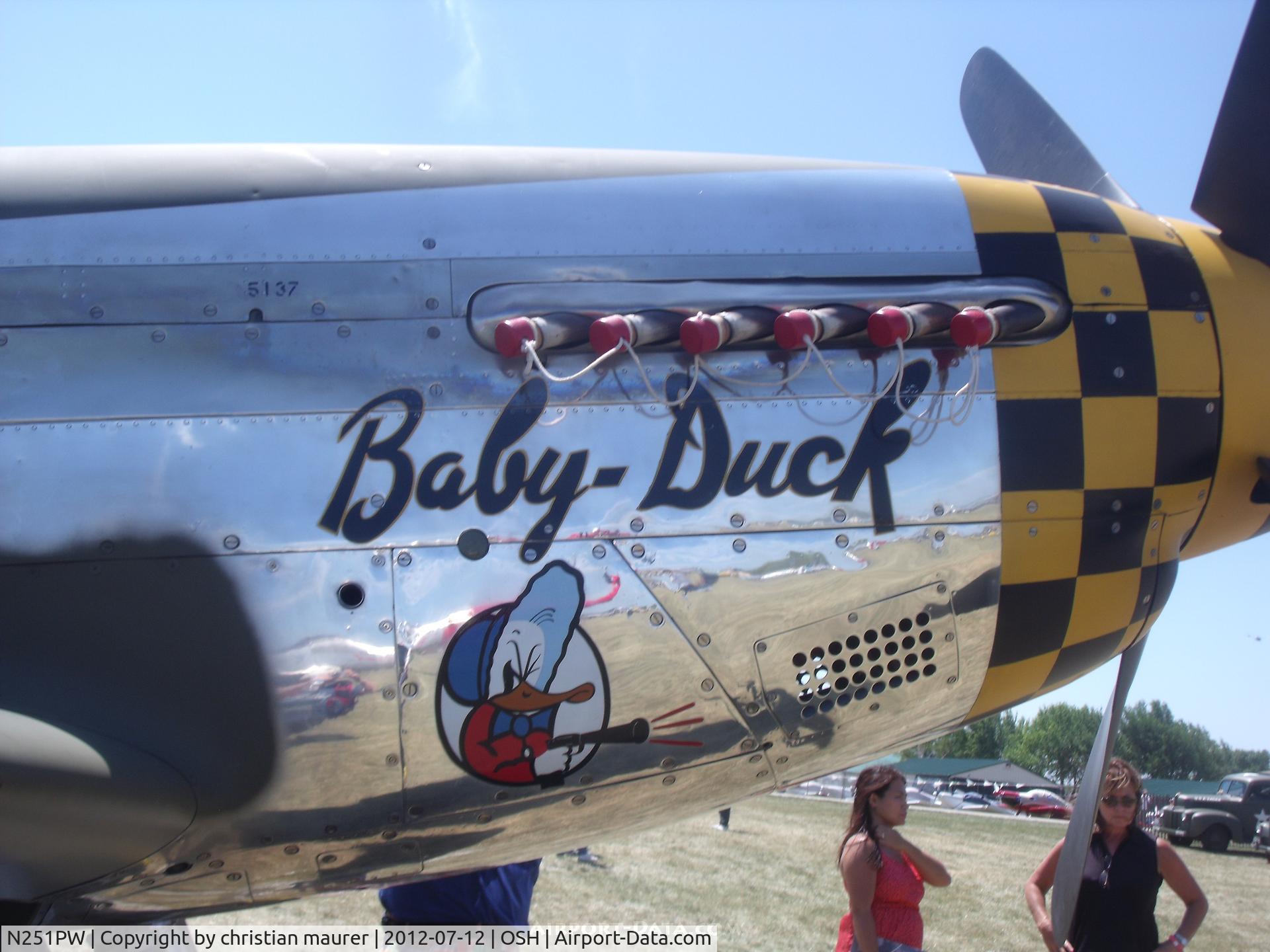 N251PW, 1944 North American P-51D Mustang C/N 122-31945, The Baby Duck