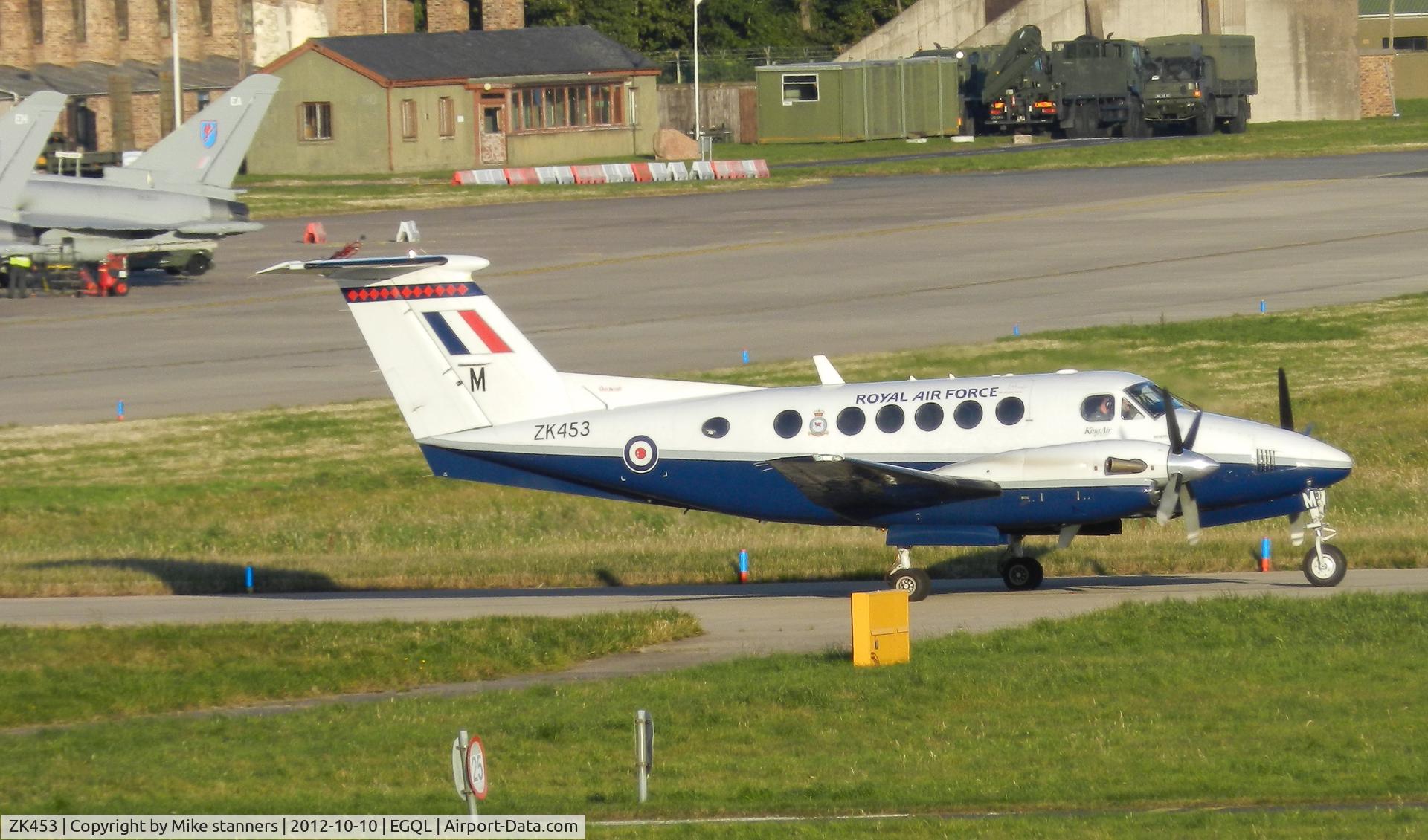 ZK453, 2003 Raytheon B200 King Air C/N BB-1833, 45(R)Sqn King air waiting to enter  runway 09