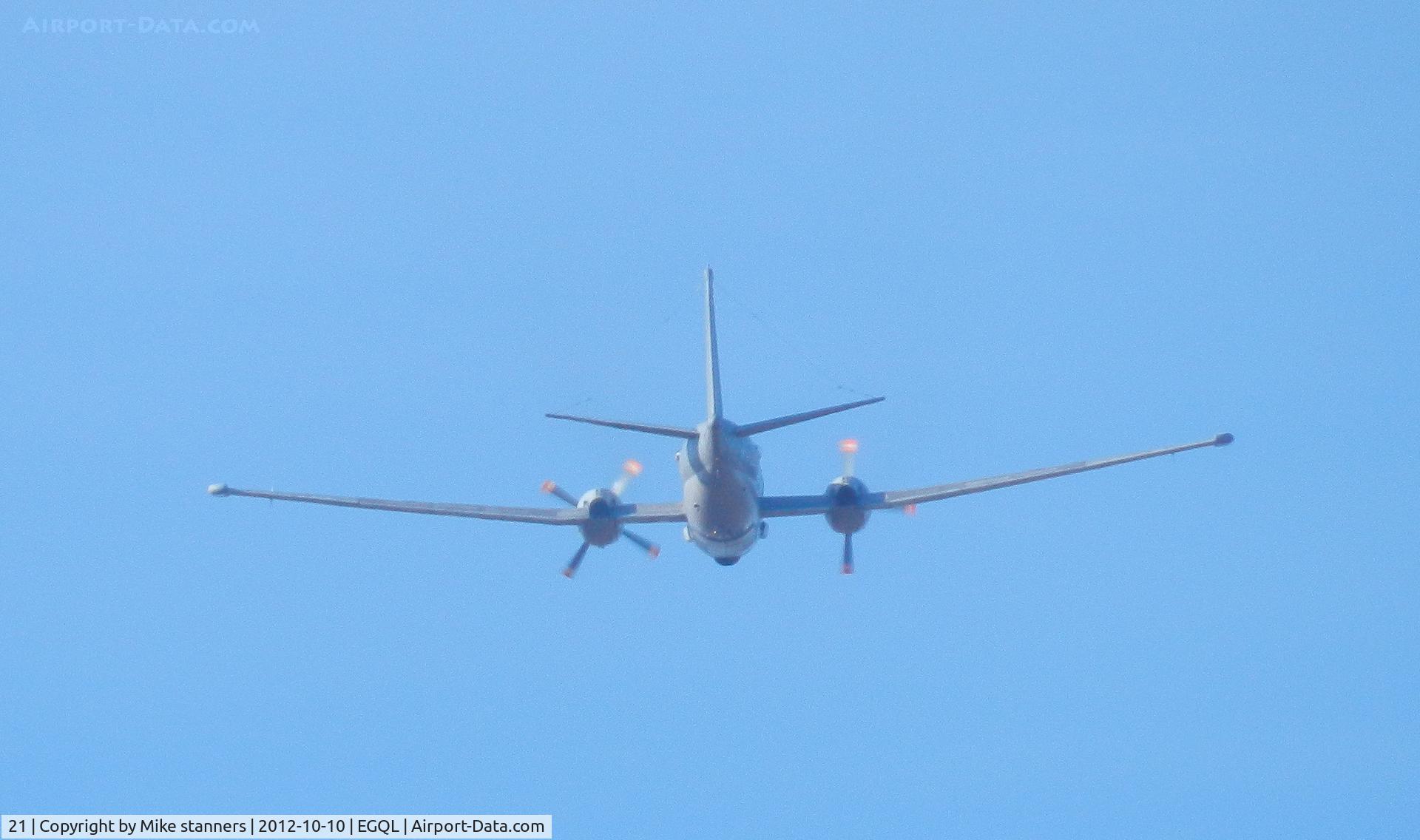 21, Dassault ATL-2 Atlantique 2 C/N 21, a 21F Atlantic departs runway 27 on a joint warrior sortie