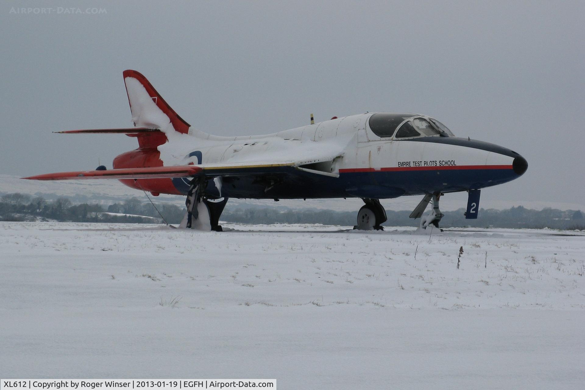 XL612, 1958 Hawker Hunter T.7 C/N 41H-695346, The airport's 