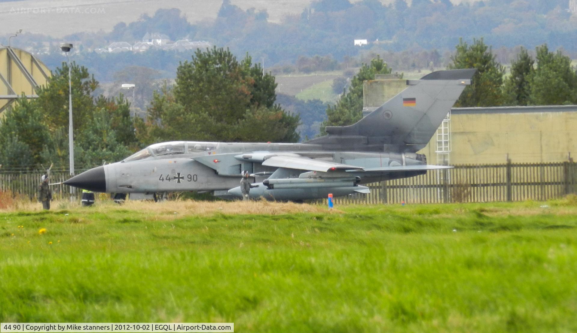 44 90, Panavia Tornado IDS C/N 481/GS143/4190, a pilot preflight checks an AG-51 Tornado IDS, before departing on an afternoon joint warrior sortie
