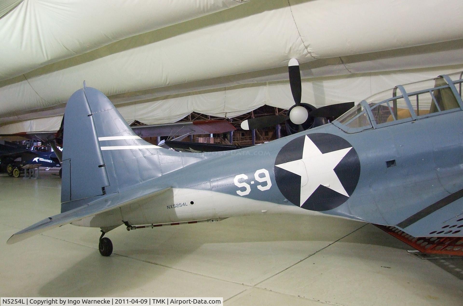 N5254L, 1942 Douglas A-24 C/N 42-60817, Douglas A-24 (representing a SBD Dauntless) at the Tillamook Air Museum, Tillamook OR