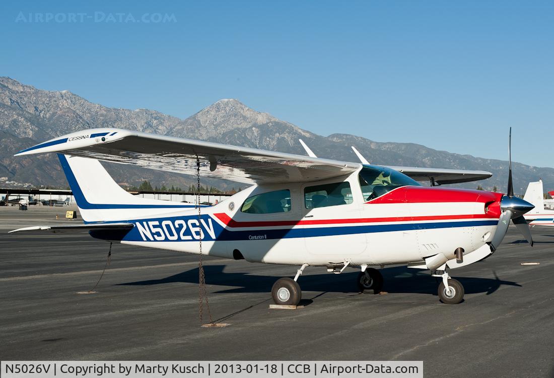 N5026V, 1975 Cessna T210L Turbo Centurion C/N 21060822, Parked in Transient.