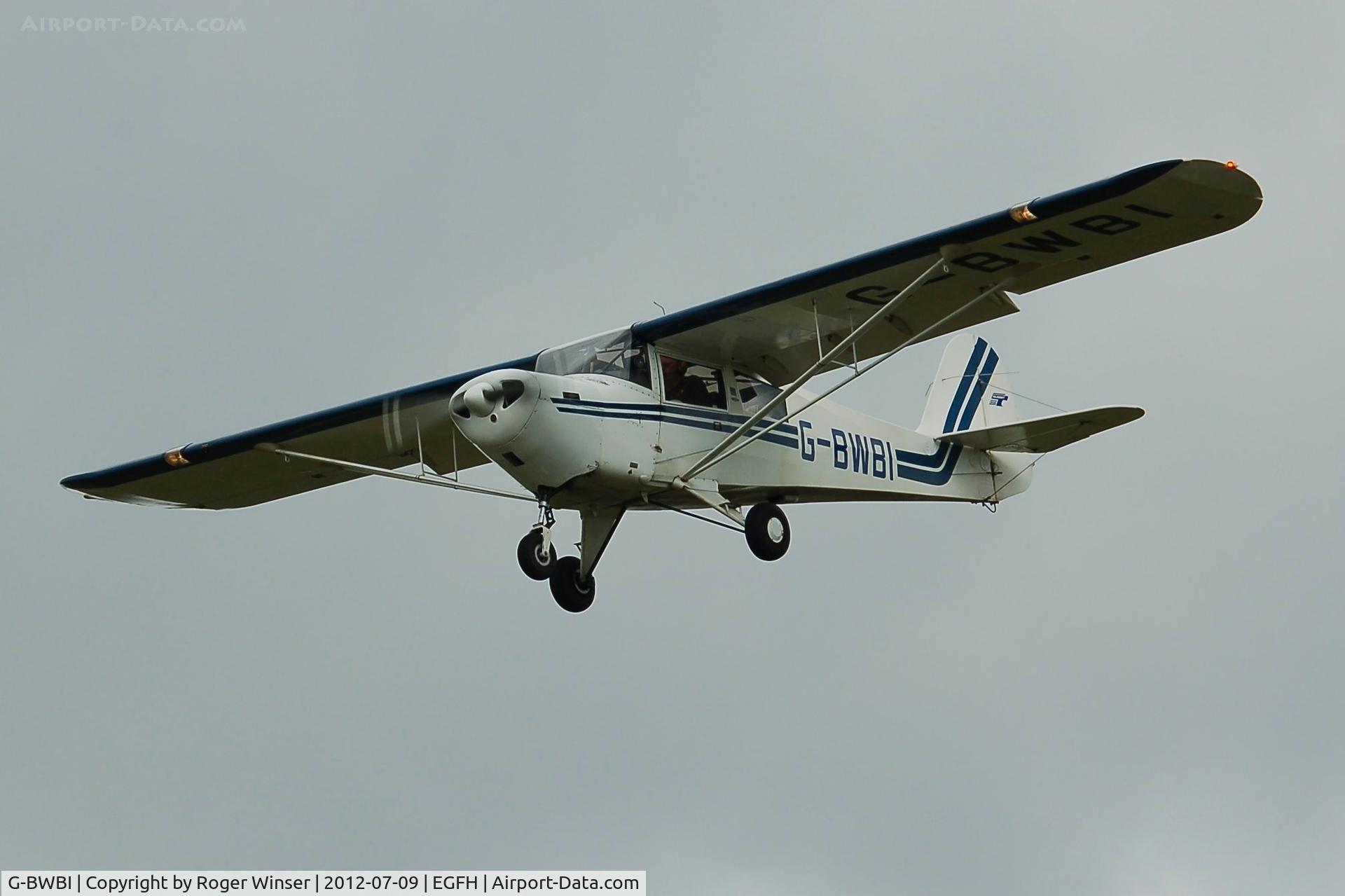 G-BWBI, 1991 Taylorcraft F22A C/N 2207, Resident Taylorcraft F-22A. The only example on the UK register. Previously registered N22UK.