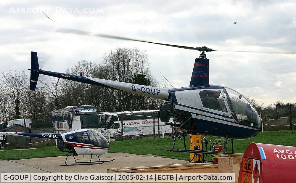 G-GOUP, 1991 Robinson R22 Beta II C/N 1663, Ex: G-DIRE > G-GOUP - Originally owned to, Landhurst Leasing plc in January 1991 as G-DIRE and and currently with, Electric Scribe 2000 Ltd since August 2002 as G-GOUP.