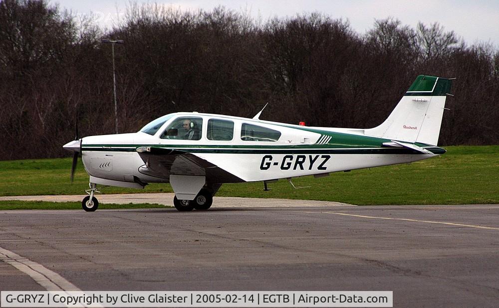 G-GRYZ, 1992 Beech F33A Bonanza Bonanza C/N CE-1668, Ex: N80011 > (OY-GEN) > N80011 > OY-GEN > D-ESNE > F-GRYZ > G-GRYZ - Originally owned and currently in private hands since April 2001.