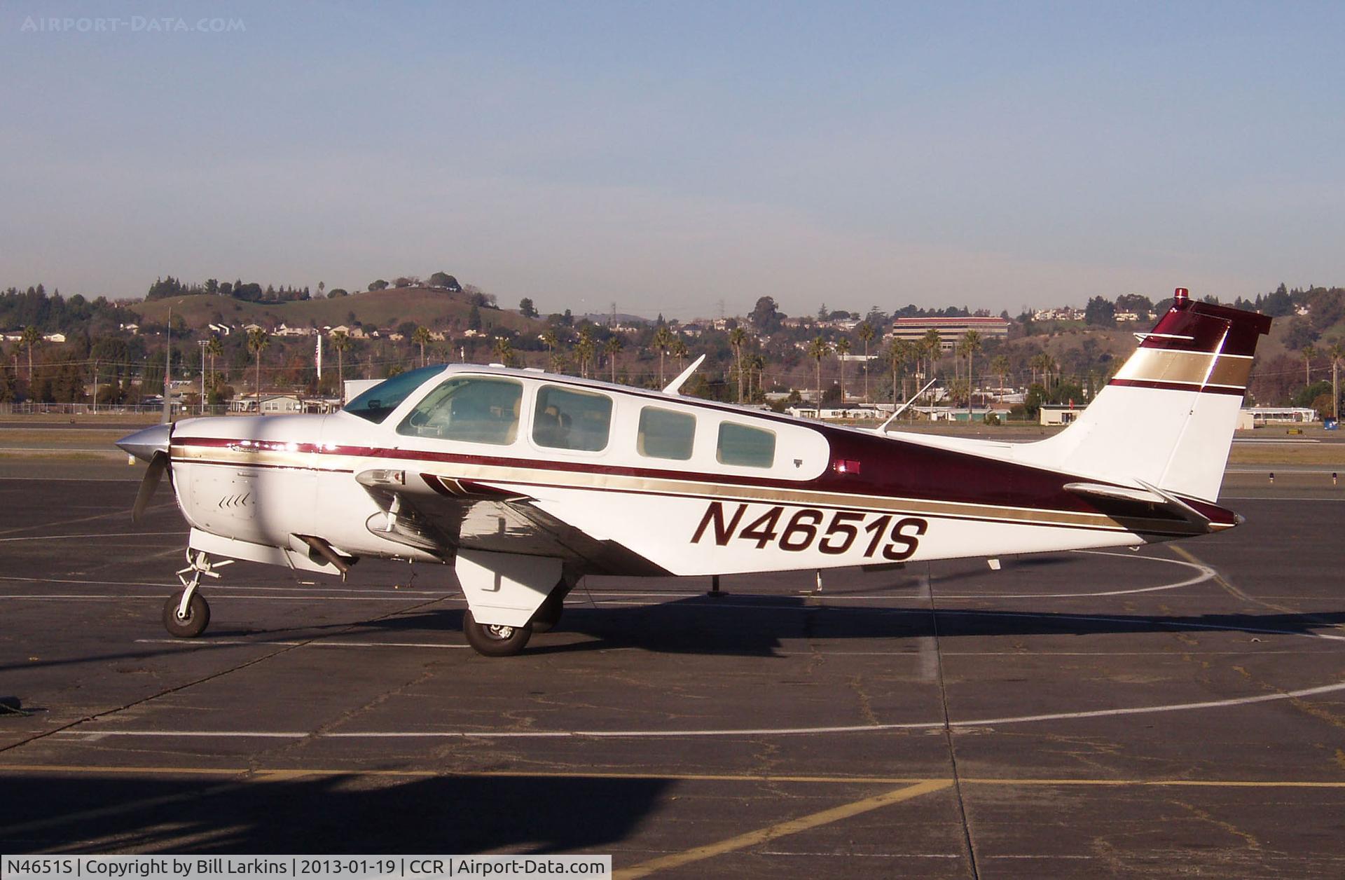 N4651S, 1975 Beech A36 Bonanza 36 C/N E-766, Resident