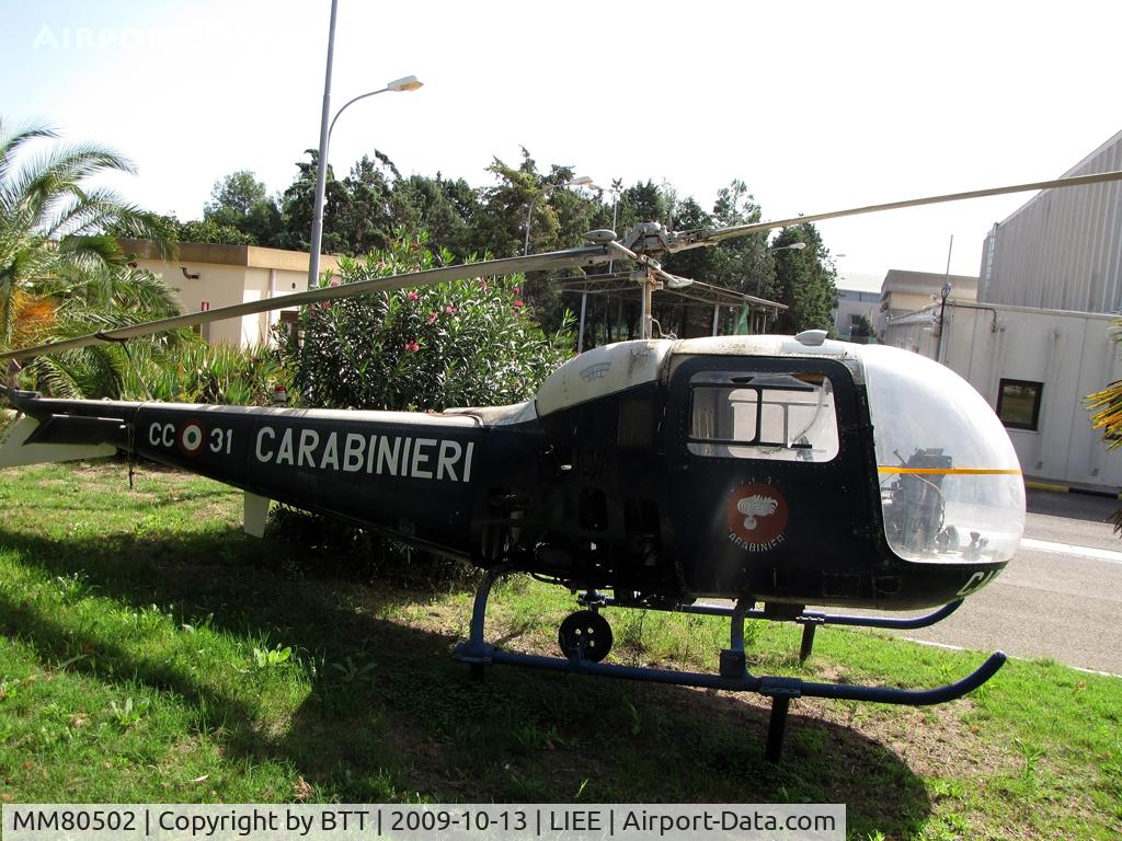 MM80502, Agusta AB-47J-3 Ranger C/N 2119, Preserved at 11th Nucleo Elicotteri Carabinieri at Cagliari-Elmas airport