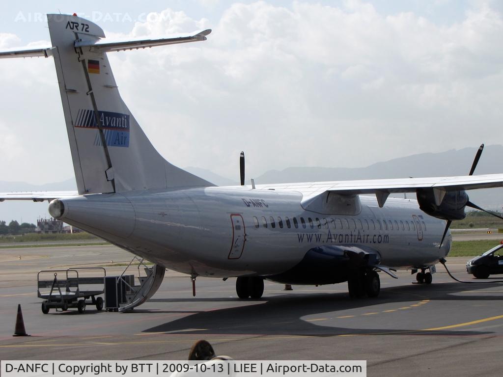 D-ANFC, 1991 ATR 72-202 C/N 237, Parked at general aviation area