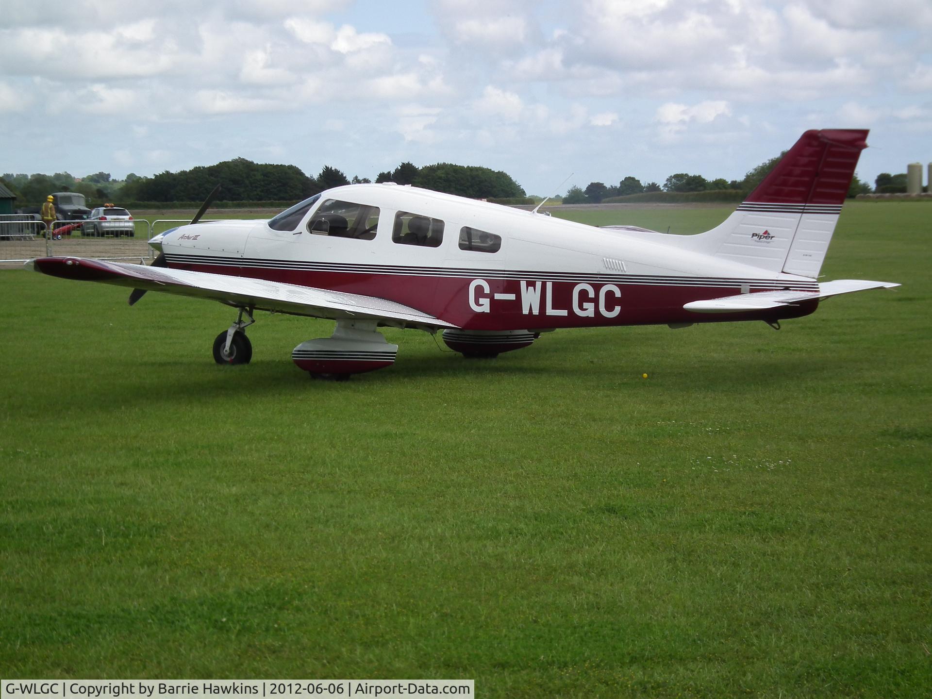 G-WLGC, 2001 Piper PA-28-181 Cherokee Archer III C/N 2843484, This was taken at a air show in Linconshire where they keep the Lancaster Bomber (Avro 683 Lancaster B7 NX611, East Kirby, Admin)