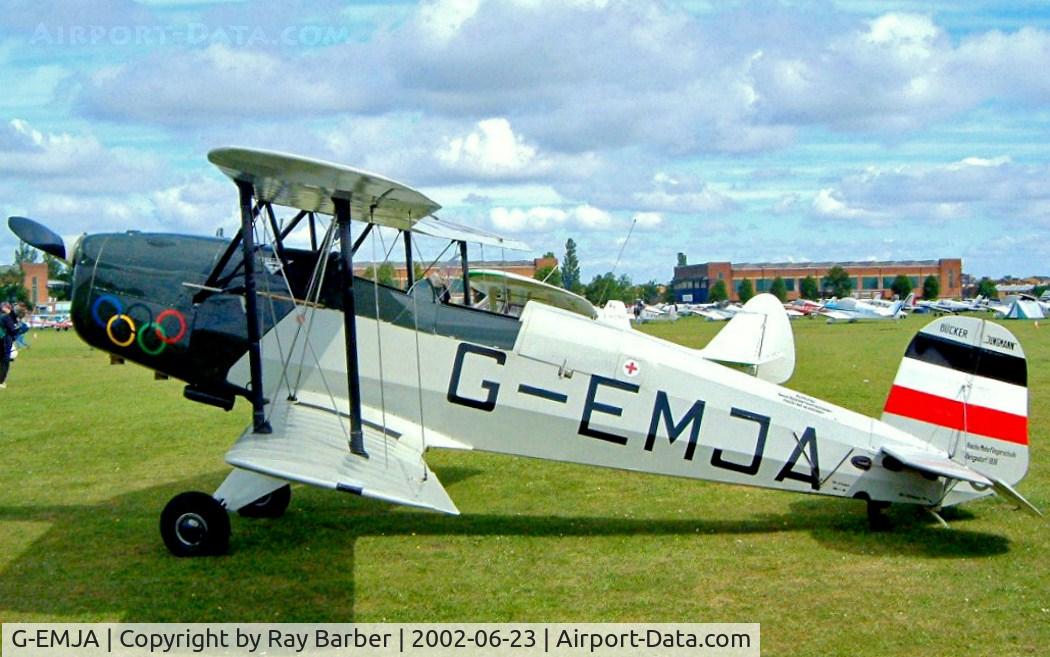 G-EMJA, 1995 CASA 1-131E Srs 2000 Replica Jungmann C/N PFA 242-12340, CASA 1.131E 2000 Jungmann [PFA 242-12340] Cranfield~G 23/06/2002