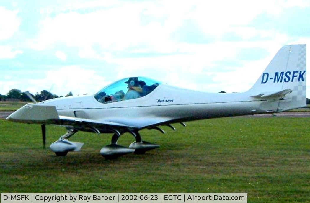 D-MSFK, B & F Technik FK-14 Polaris C/N 014-009, B & F Technik Funk FK.14 Polaris [014-009] Cranfield~G 23/06/2002