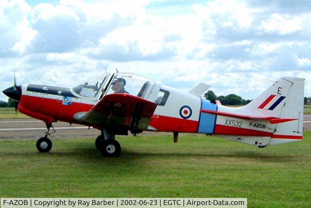 F-AZOB, 1973 Scottish Aviation Bulldog T.1 C/N BH120/218, Scottish Aviation Bulldog T.1 [BH120/218] Cranfield~G 23/06/2002