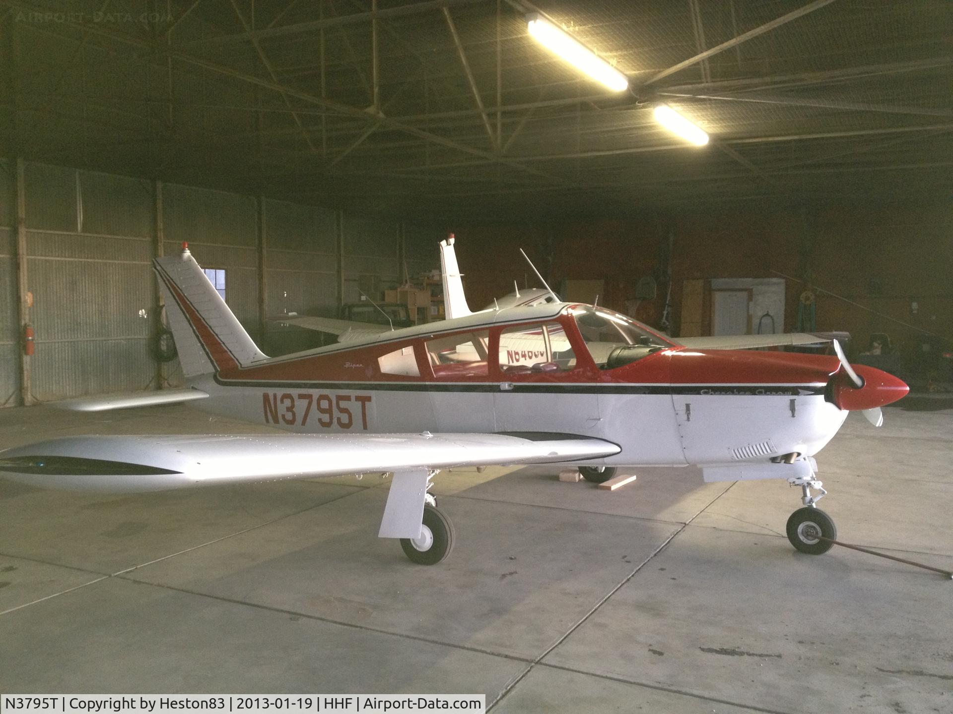 N3795T, 1967 Piper PA-28R-180 Cherokee Arrow C/N 28R-30108, Very nice looking Arrow! Much shinier than this picture would suggest..