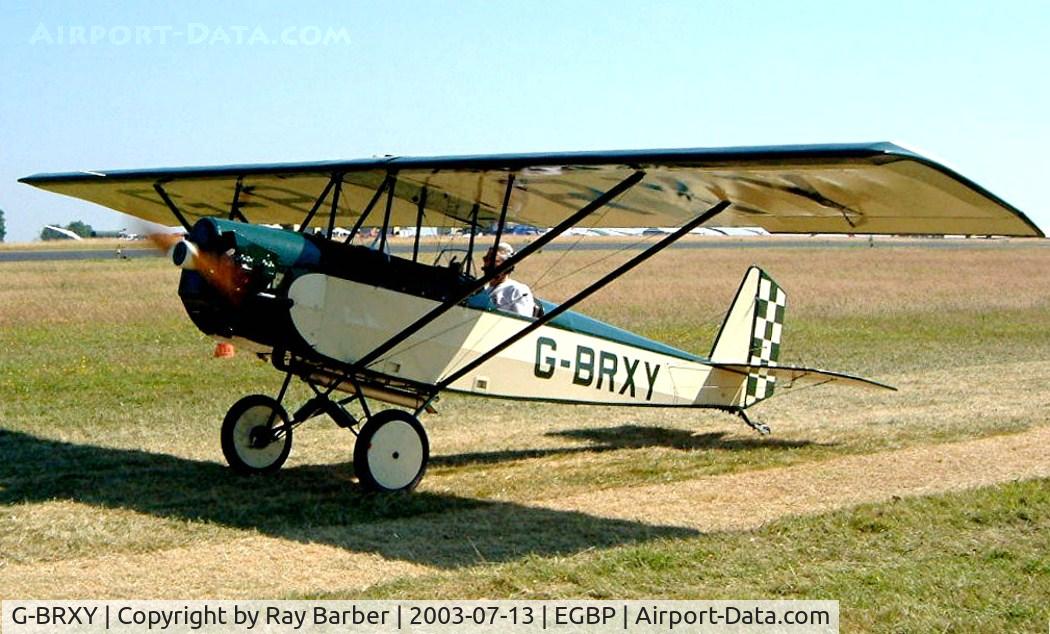 G-BRXY, 1991 Pietenpol Air Camper C/N PFA 047-11416, Pietenpol Air Camper [PFA 047-11416] Kemble~G 13/07/2003