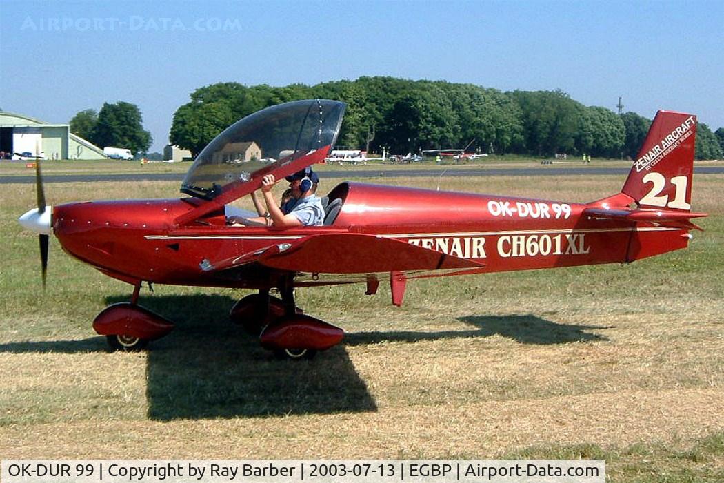 OK-DUR 99, Zenair CH-601 Zodiac C/N 6-9078, Zenair CH.601XL [6-9078] Kemble~G 13/07/2003